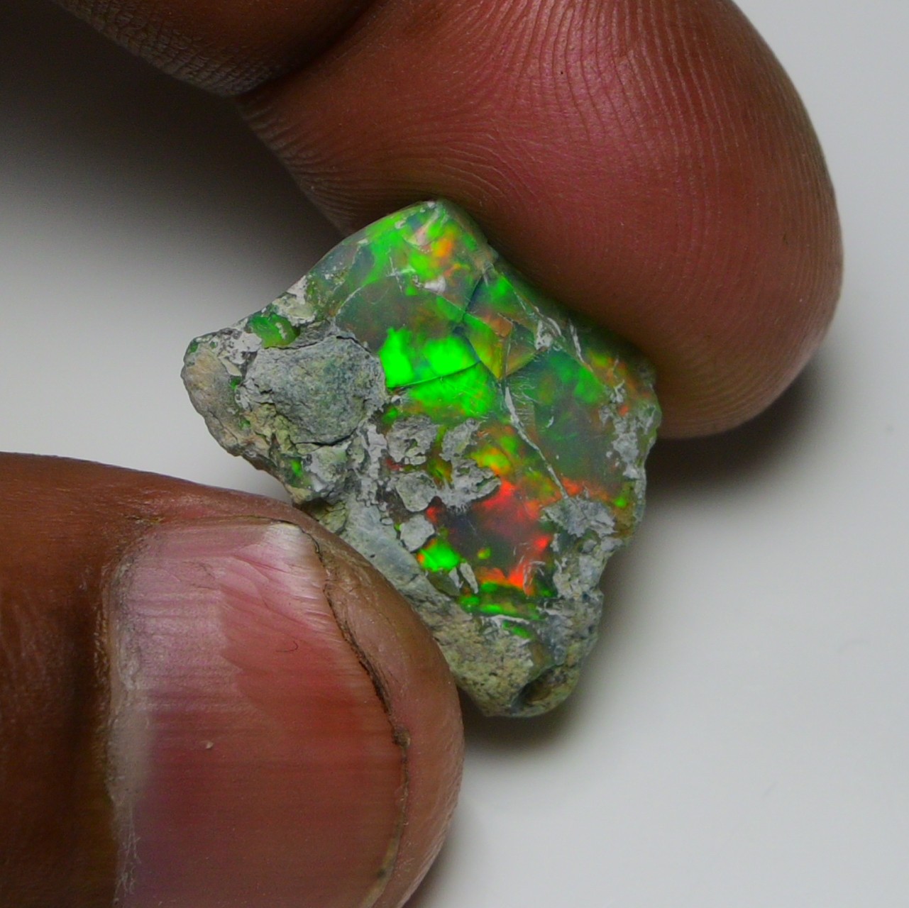 Jewelry Grade Black Opal Rough 11.70 Ct, Natural Ethiopian Opal Raw, Fire Opal