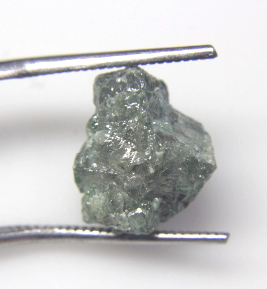 15.97CT RAW UNCUT NATURAL BLUISH GREEN ROUGH DIAMOND PIECE 16.03×12.99×11.09 MM