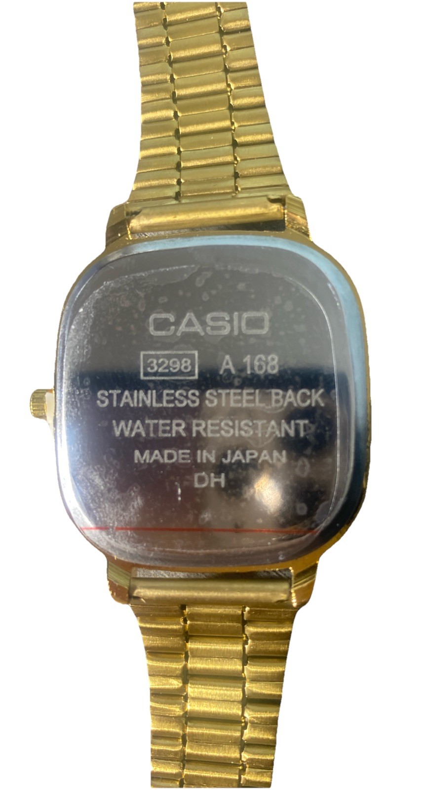 CASIO 3298 -A168 Series Stainless Steel Quartz Analog Gold Water Resistant