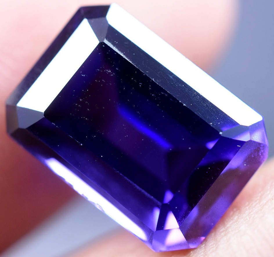 Very Clean 9.65 Ct Natural Purple Blue Tanzanite IF GGL Certified Loose Gem!!