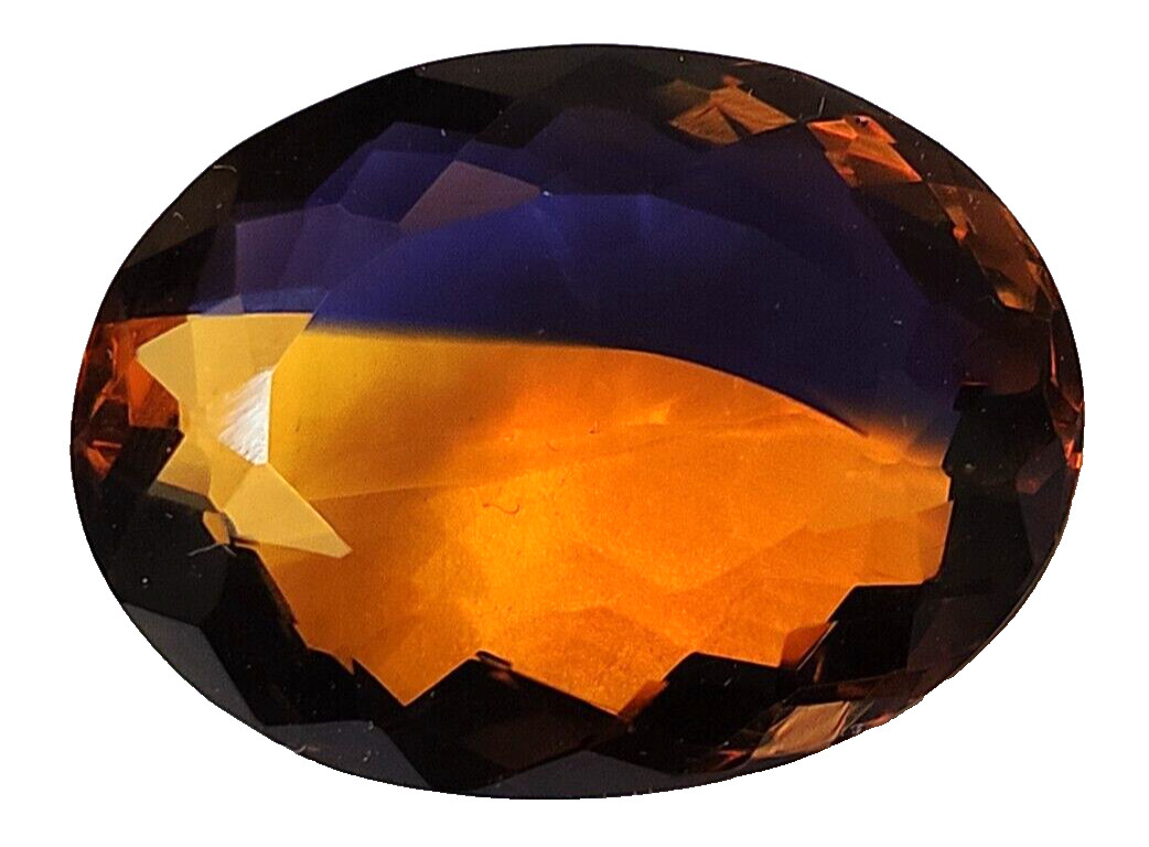 AAA+ Large Ametrine 75.60 Ct. Oval Cut Faceted Loose Gemstone Gift for Women/Her