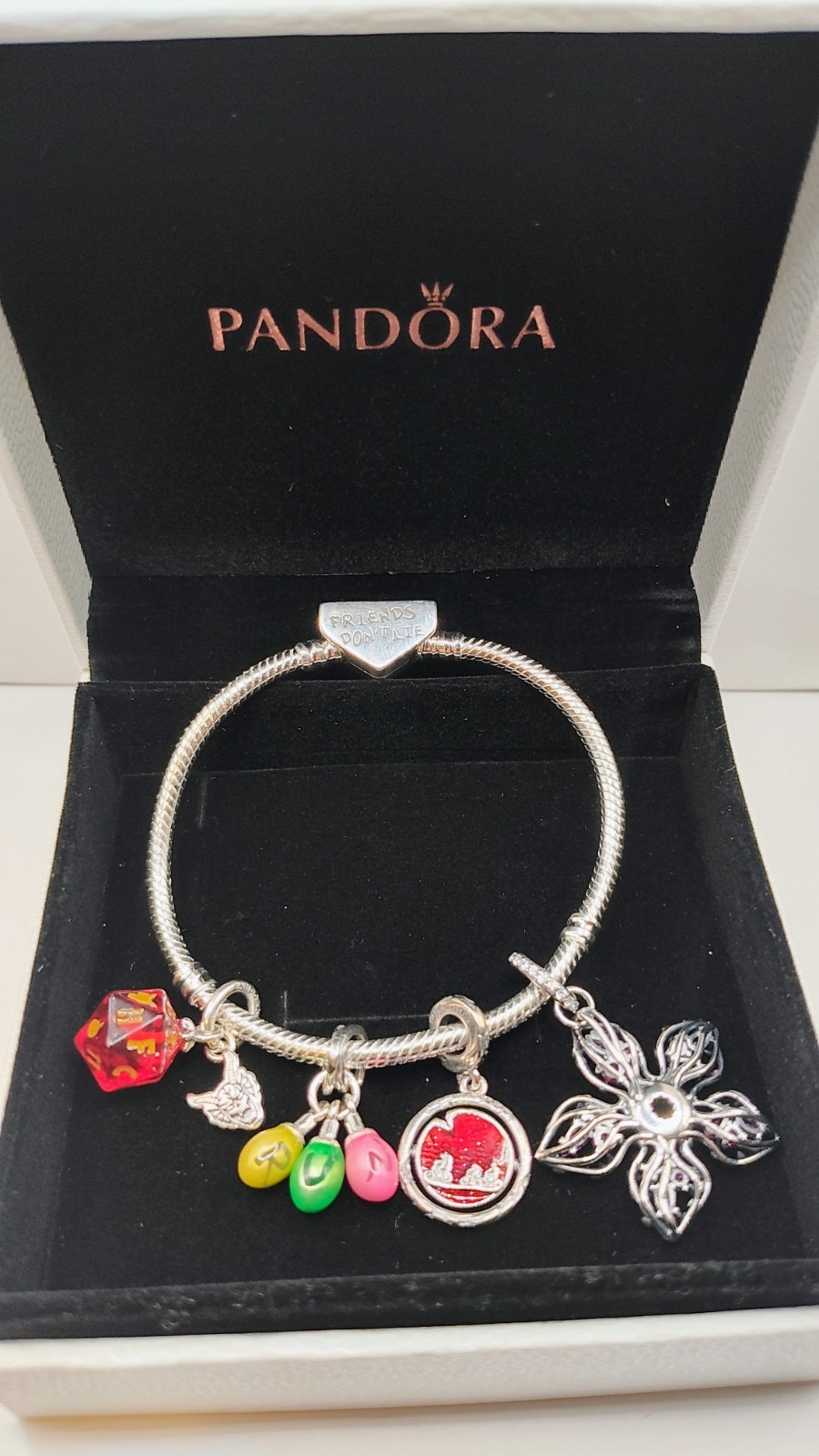 Pandora Stranger Things S925 Snake Chain Bracelet with CHARMS/Box/Bag Included