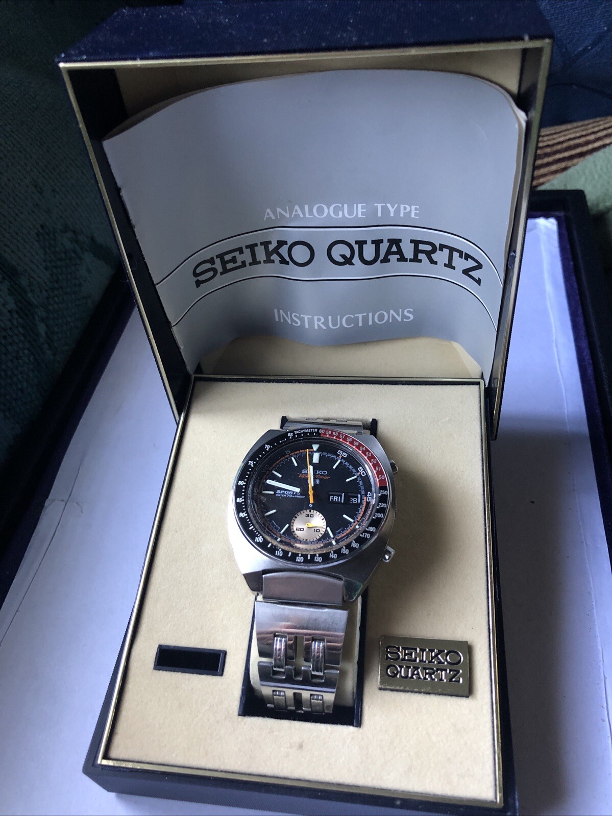 SEIKO 5 SPORTS SPEED TIMER WristWatch 6139-6031 Men’s 70M 7 ATM 117027 Japan