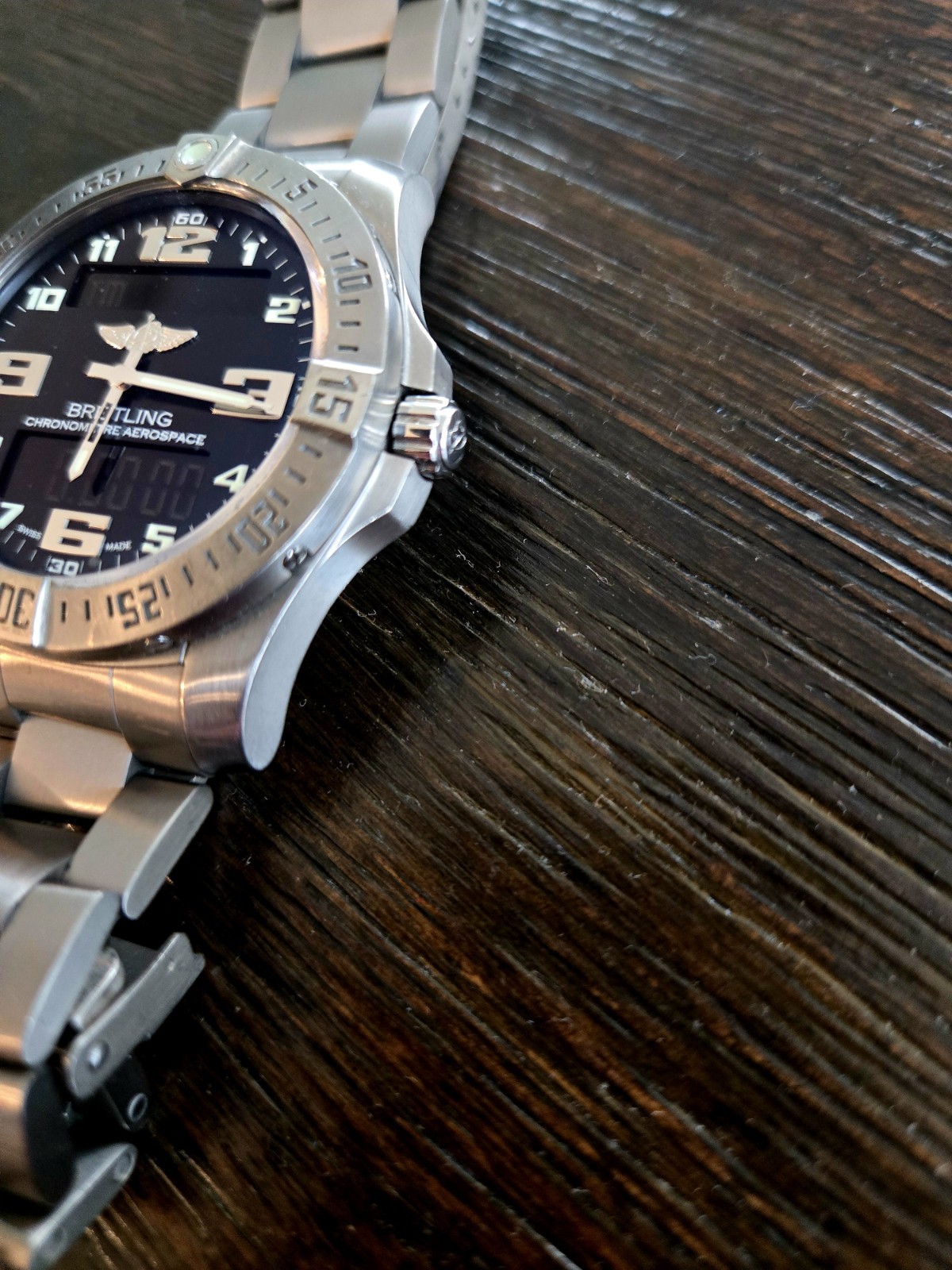 Breitling Professional Aerospace EVO Titanium Black Digital Arabic 43mm E79363