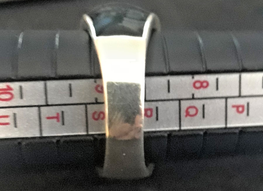 Vintage Sterling Silver & Black Enamel Crystal Flower Ring By CA Sz 9/19.2mm