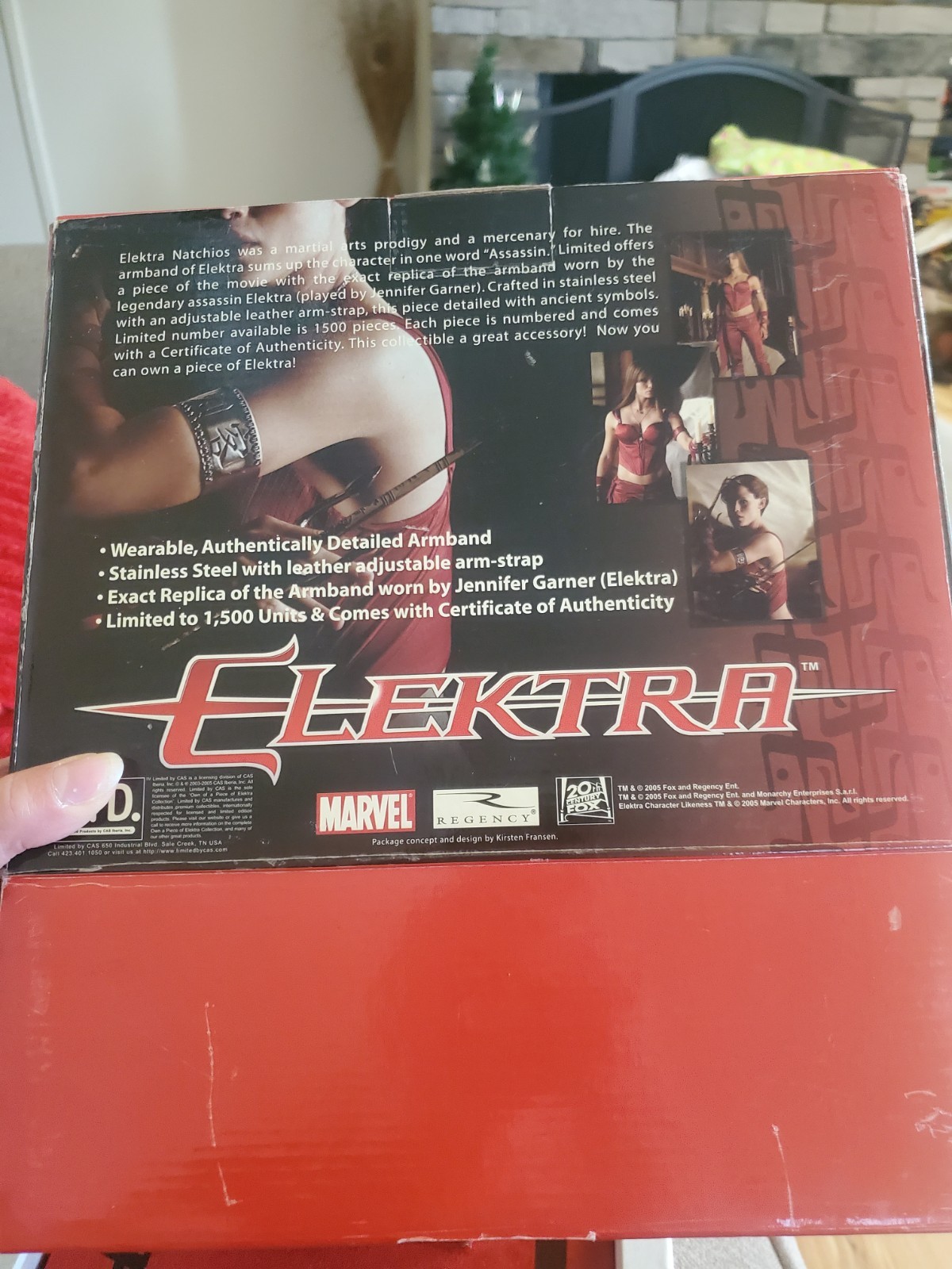 2005 Rare Elektra Wearable Detailed Stainless Steel & Leather Armband with COA