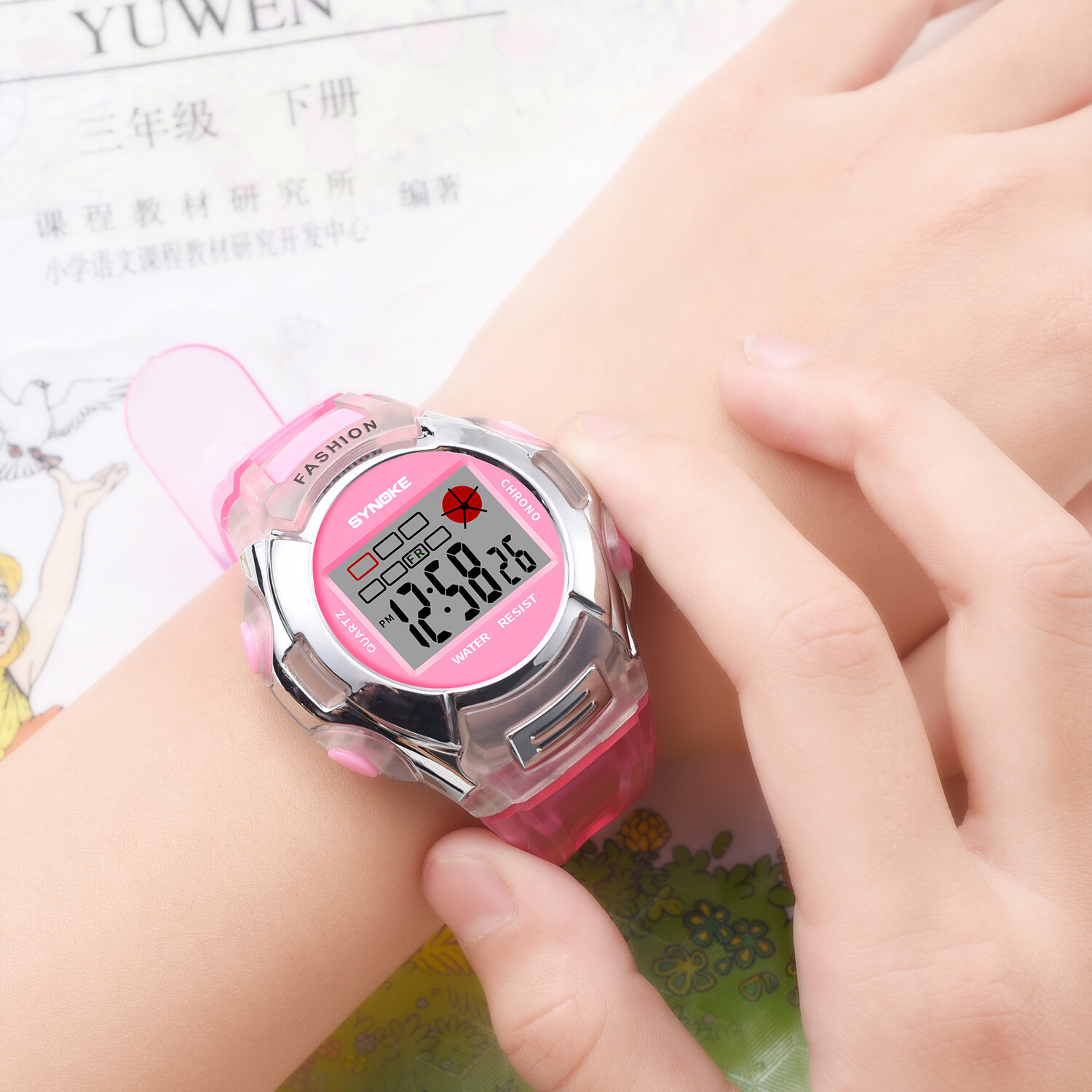 1X Child Boy Girl Xmas Gift Multifunction Sport Electronic Digital Wrist Watch