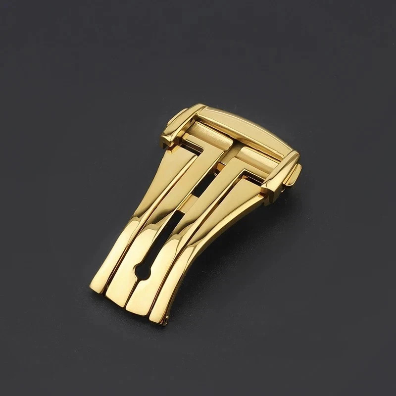 18mm 20mm Stainless Steel Deployment Watch Clasp Single Fold Deployant Buckle