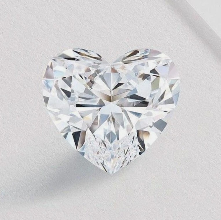 Certified 1 Pc Loose CVD Diamond D Color 5 x 5 mm Heart Shape IF Clarity