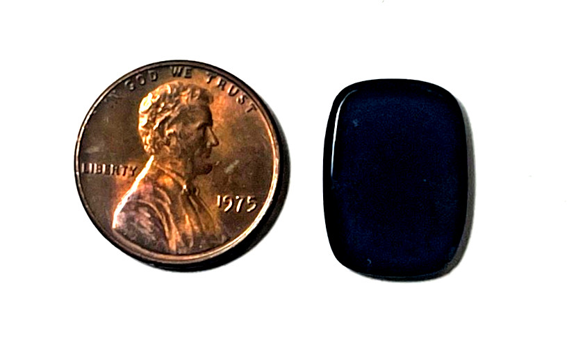 ONE (1) PCS BLACK ONYX 18X13 MM FLAT ANTIQUE SHAPE AS PICTURED BELOW WHOLESALE