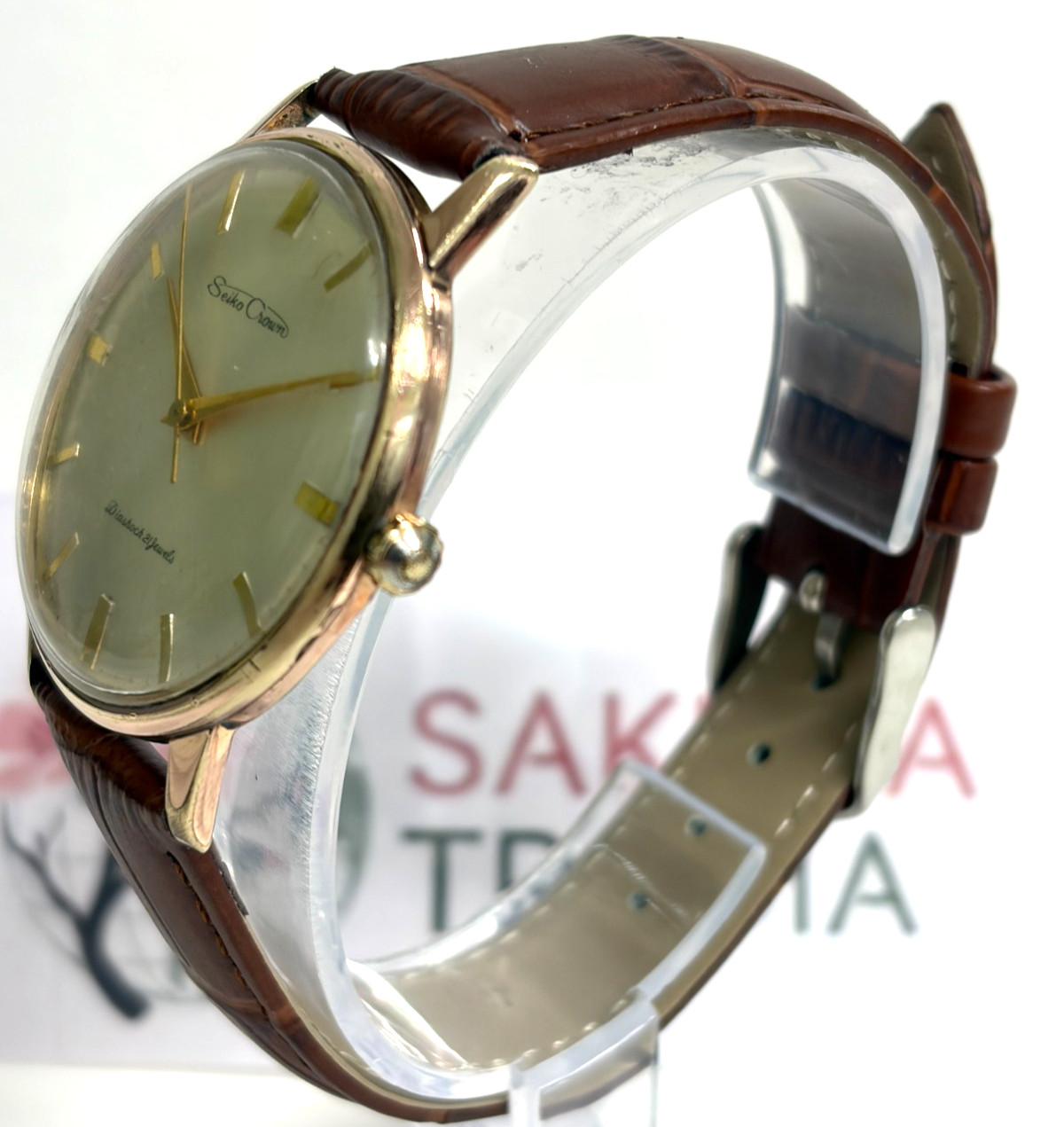 Vintage Seiko Crown J15003 Diashock 21 Jewels Hand Wind Men’s Watch Japan