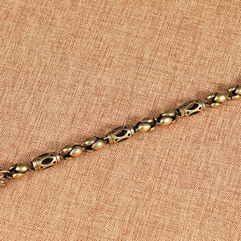 Pure Vintage Brass Dragon Head Bracelet Jewelry Fashion Hand Chain Bangle Craft