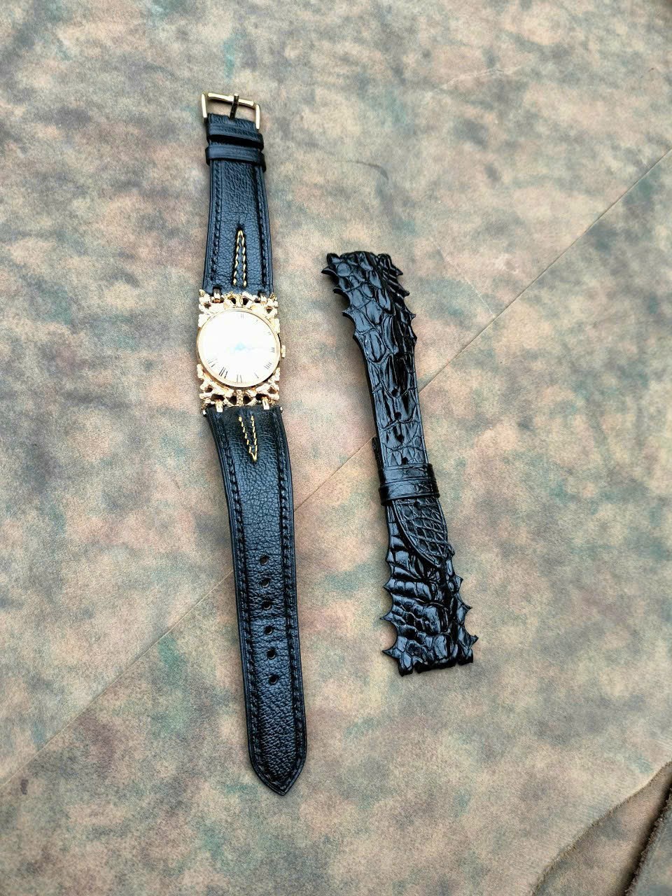 Genuine Leather Skin Watch Strap Band size 18 19 20 21 22 23 24 25 26mm