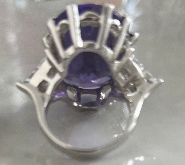 Fab”Amethyst” Large Cocktail Ring