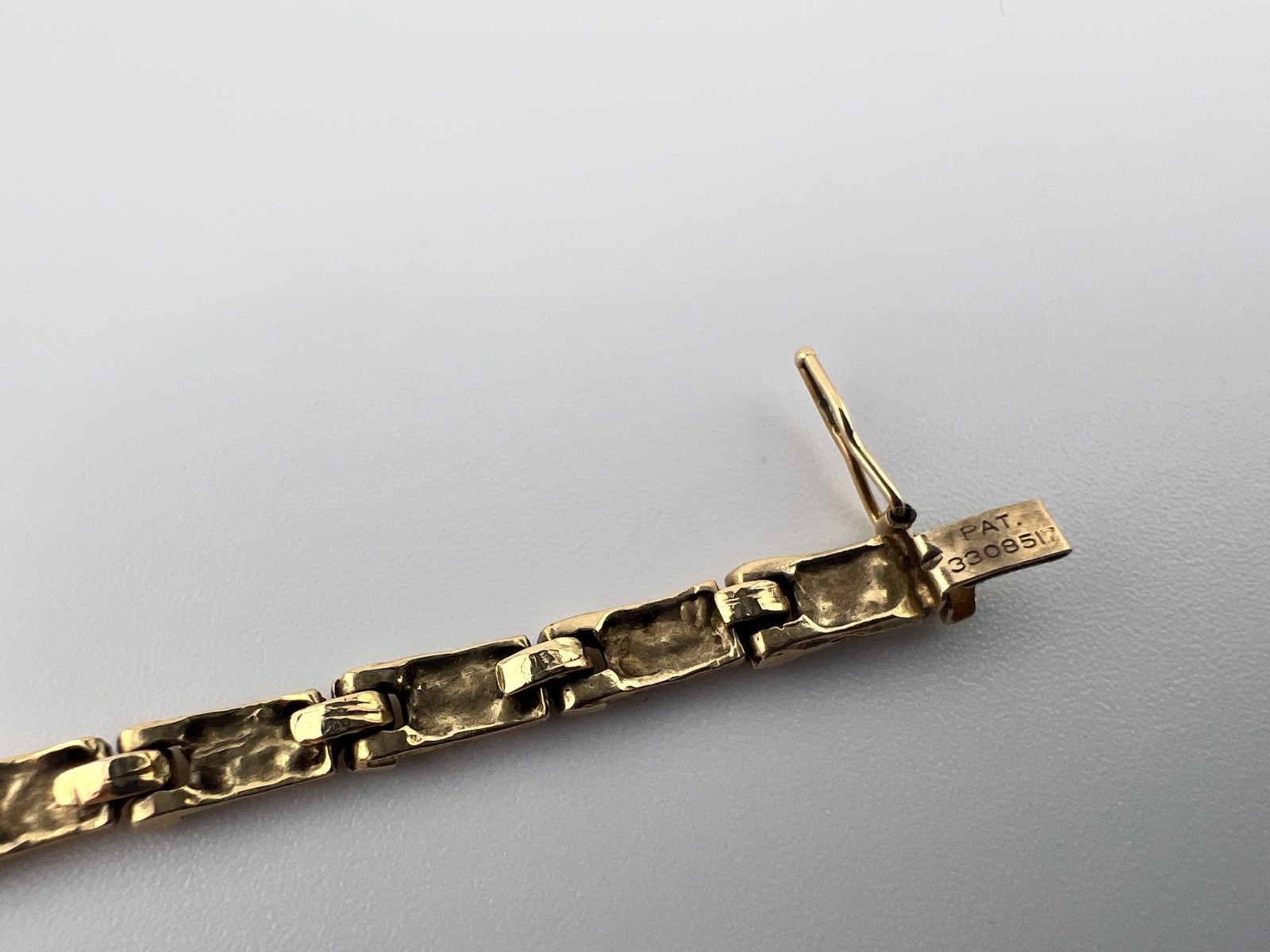 Late 1970’s 14K Gold Nugget Style Bracelet by Michael Anthony Paolombizio