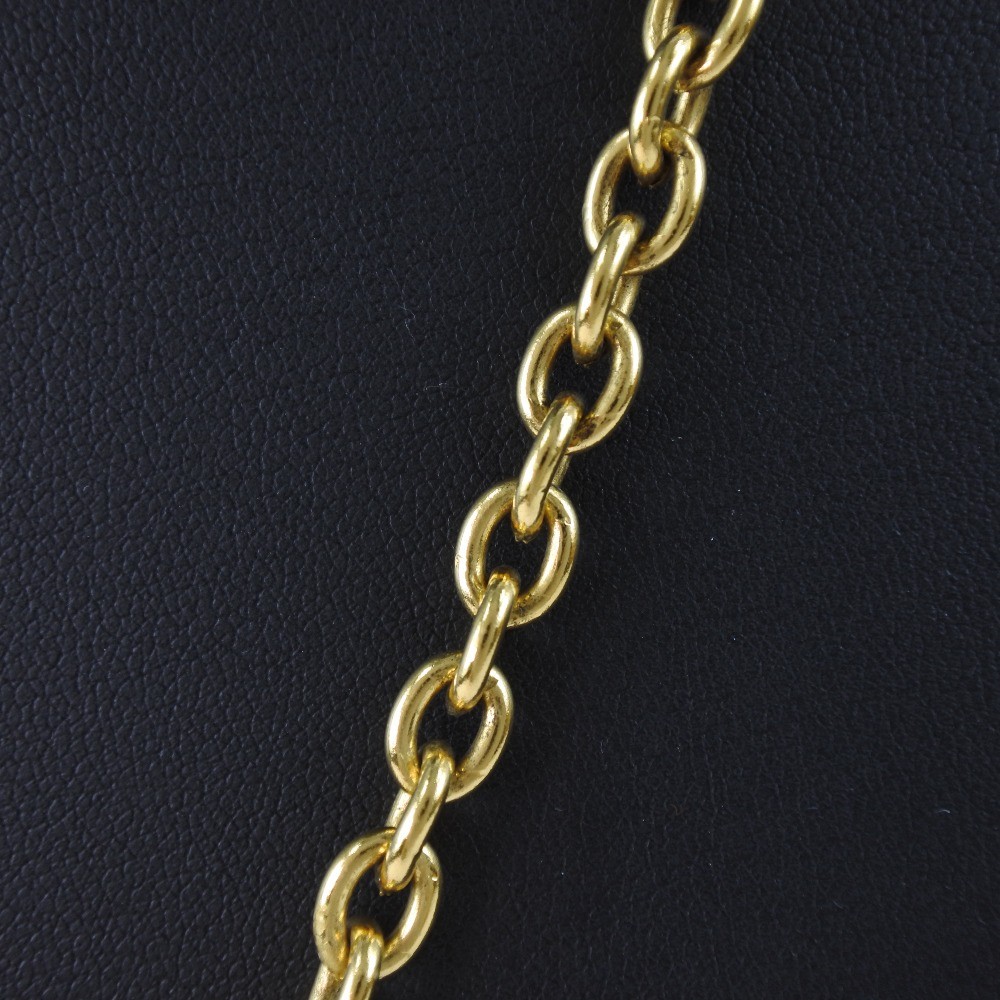CHANEL COCO Mark Necklace Matelasse vintage gold Plated Gold 65.5g Women