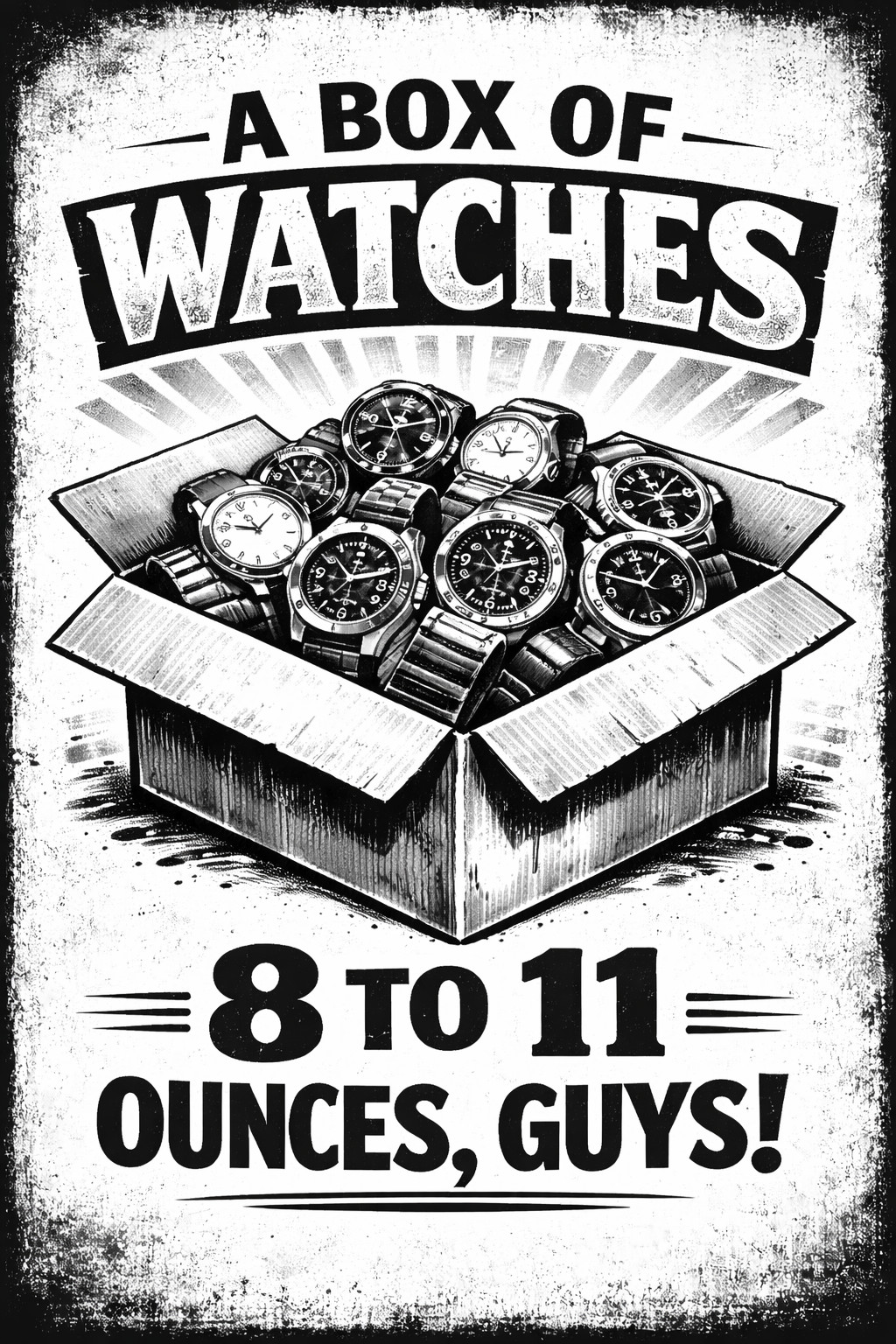 8 – 11 oz Mystery Box of Watches