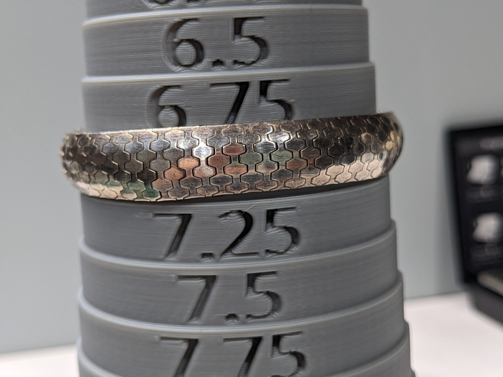 Italian Hexagon Honeycomb Sterling Silver 925 Bracelet 7 Inch Unisex