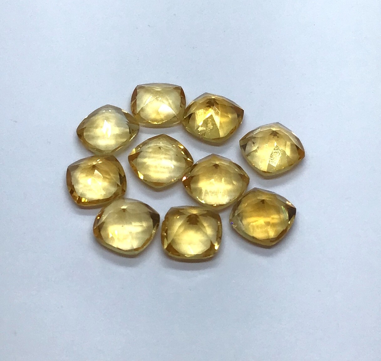 Natural Citrine Cushion Cut Faceted Loose Gemstone For Making All Type Jewelry