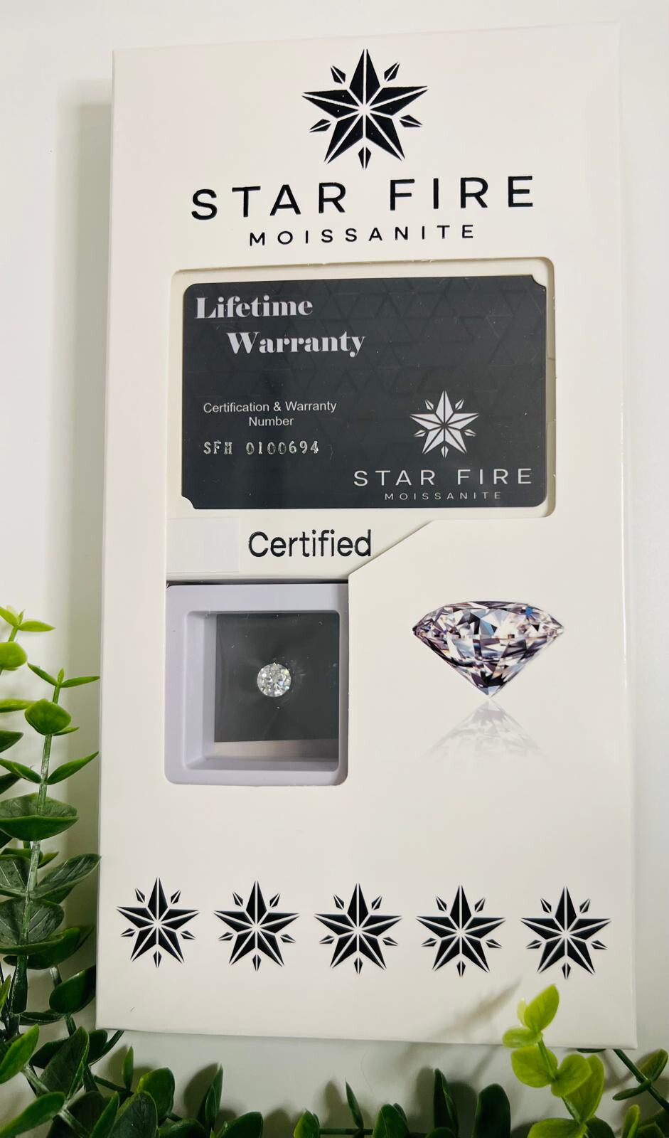 Star Fire Loose Moissanite Gemstone Round VVS1-VS2/D-E-F Sizes: 0.20 1 20 Carats