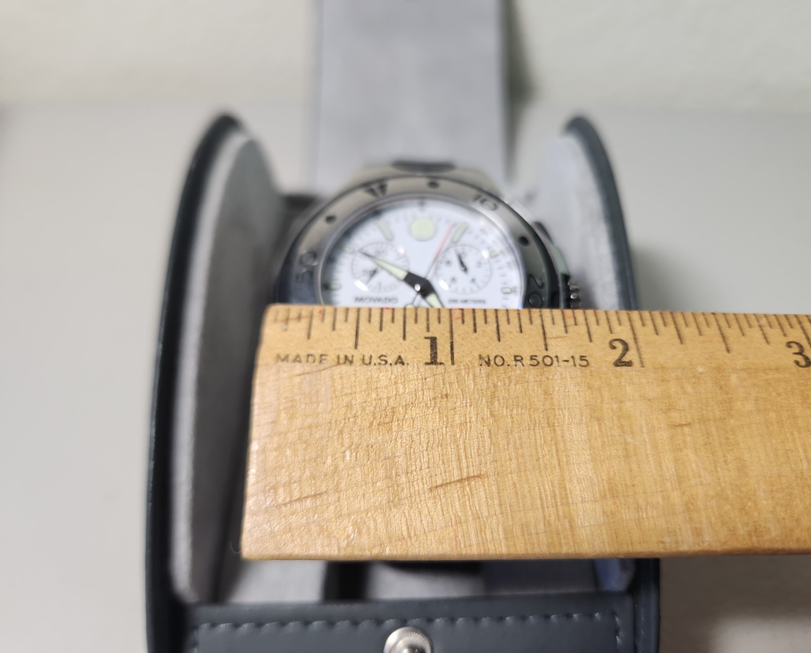Swiss Movado Series 800 Chronograph White Dial Men’s Watch w/ Box/Manual