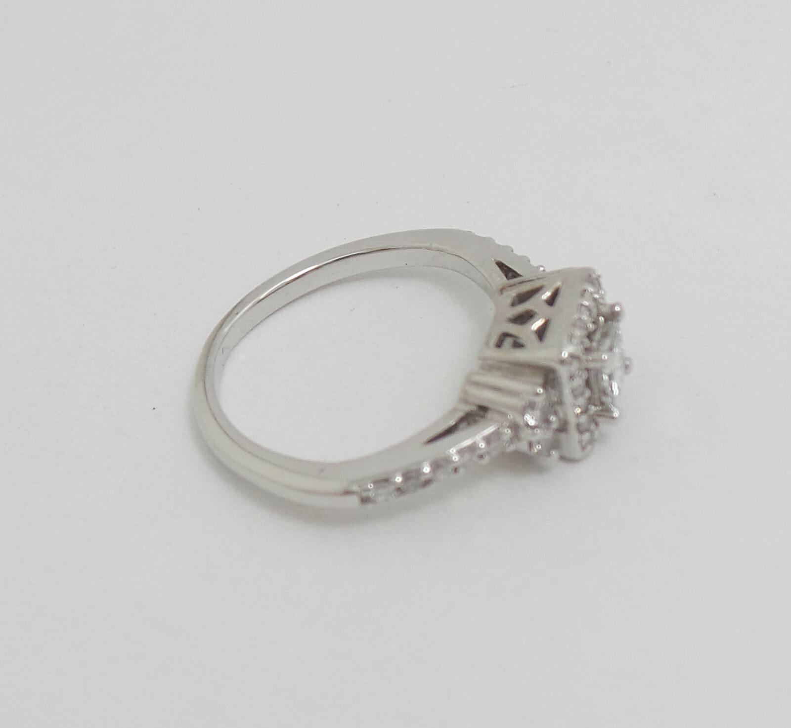 1/2CT Natural Diamond Anniversary Engagement Wedding Bridal Ring 14K White Gold