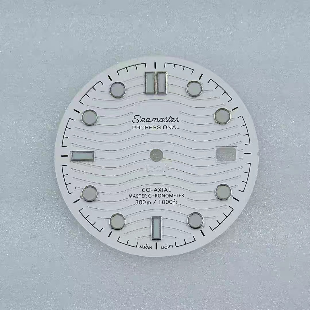 New Seiko white Seamaste 300m dial 31mm suitable for NH35 movement C3 lampshade
