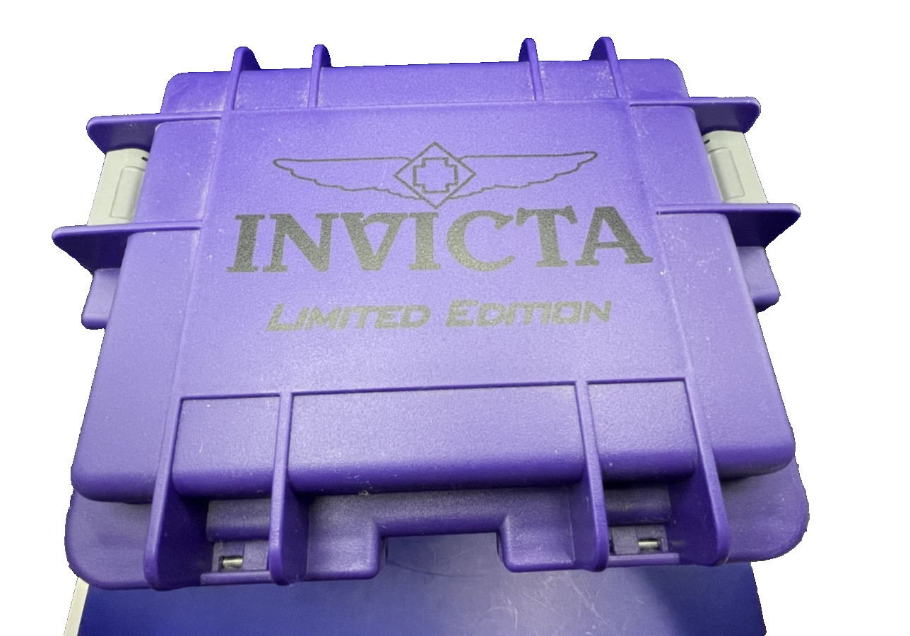 Invicta Limited Edition Iridescent / Oil Slick / Watch, Flask, Shot Glass Set