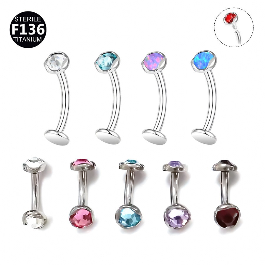 F136 Titanium Floating Belly Button Ring Navel/Belly Stud Belly Piercing Jewelry