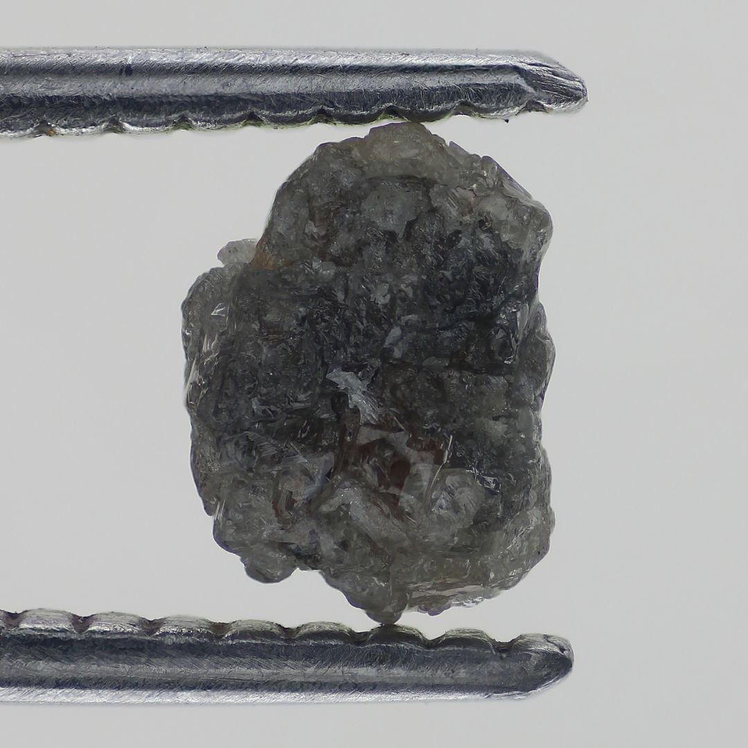 Jimneto Grayish Black Fancy Rough Natural Loose 0.93 Carat Raw Diamond
