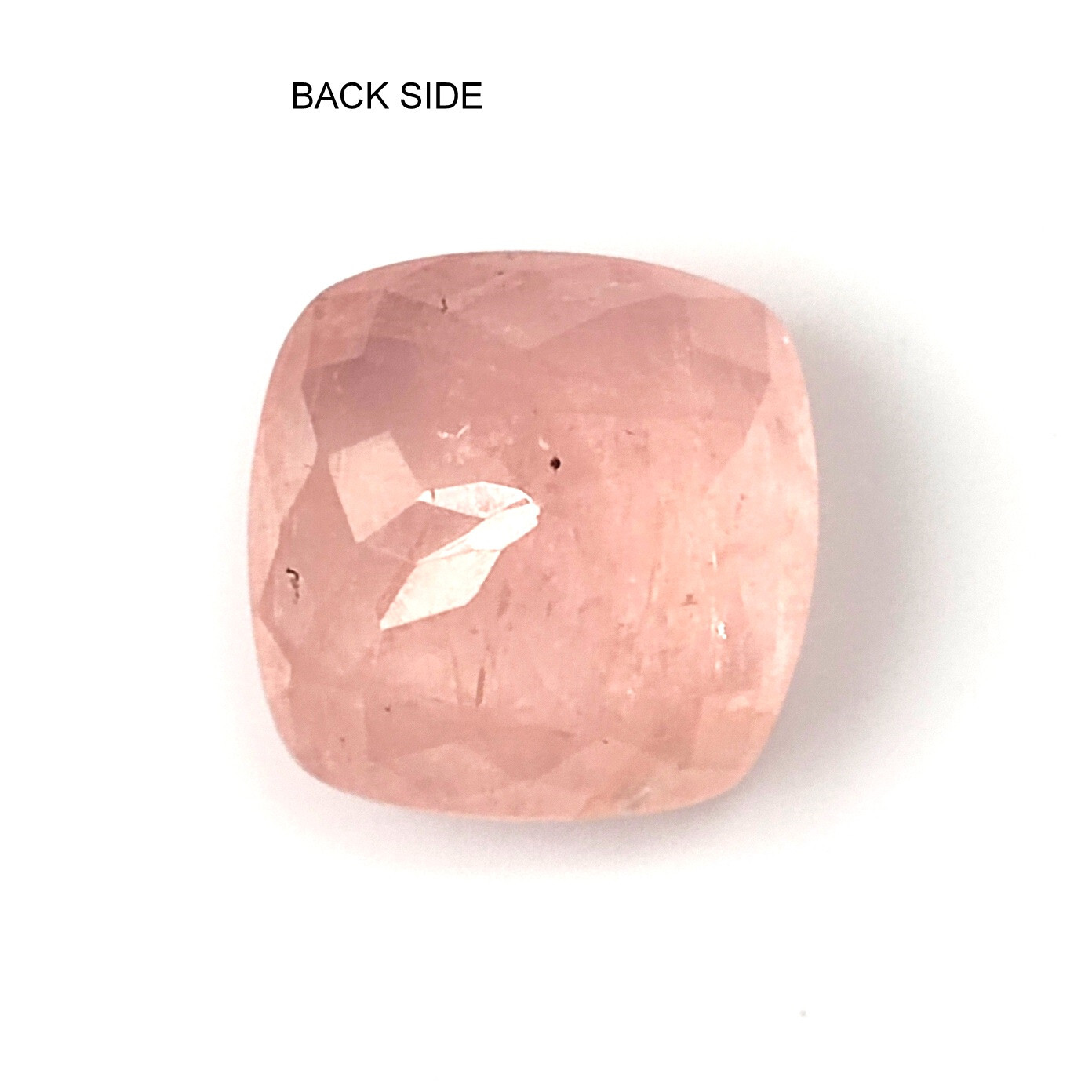 Genuine Pink Morganite 12.5 MM Cushion Faceted Natural Loose Gemstone 8.05 Carat