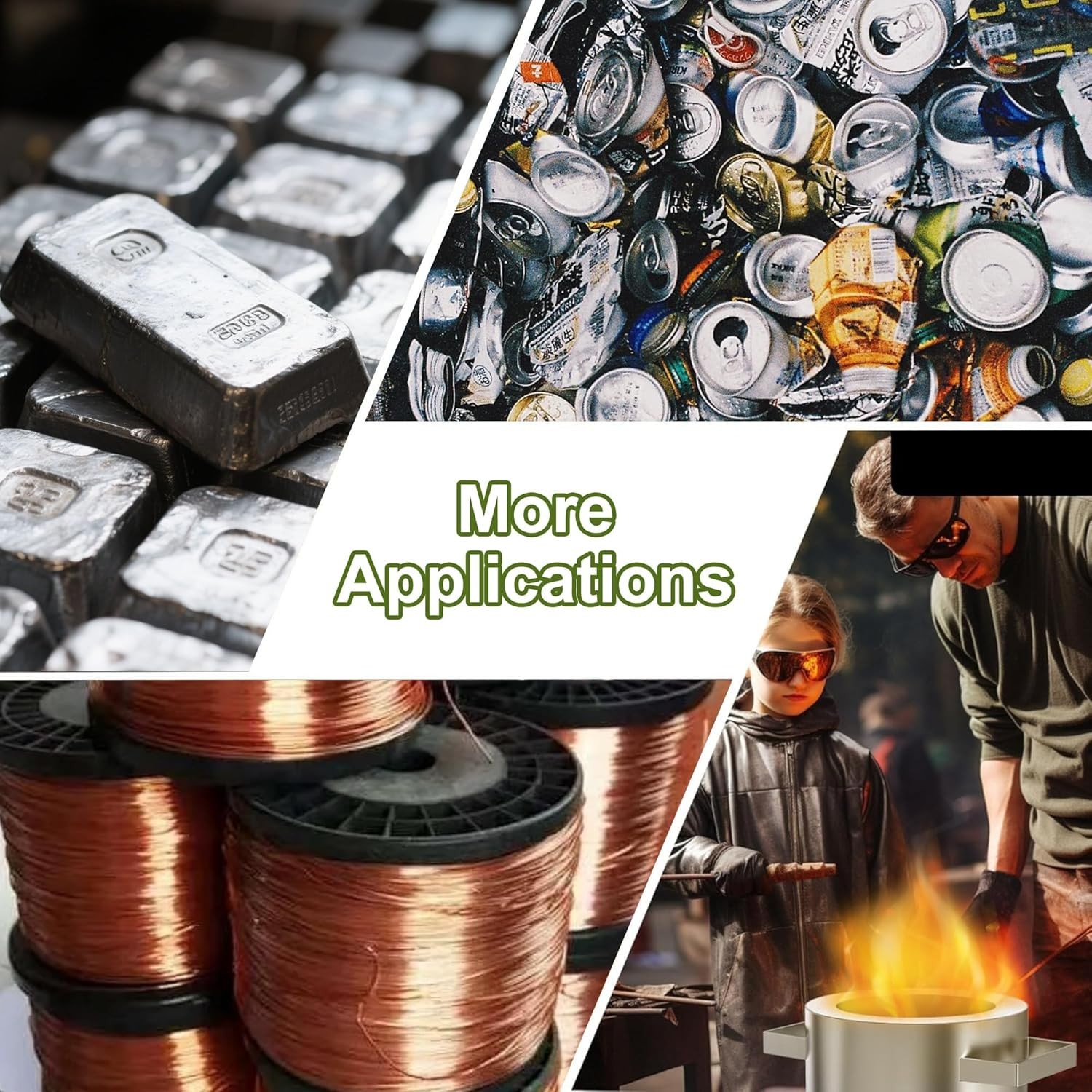 3KG Complete Propane Melting Furnace Kit for Beginners Metalworking Equipment