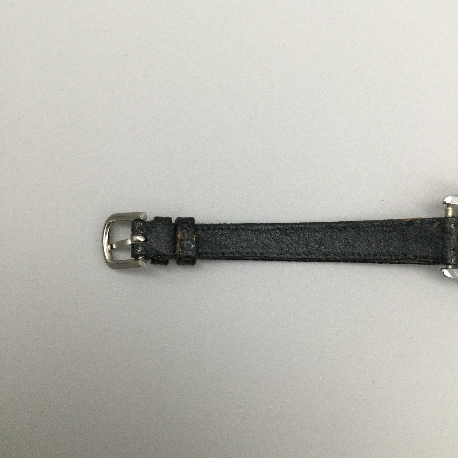 Vintage Ingersoll Disney Boys Watch 24mm Mickey Mouse Manual Wind Black Strap