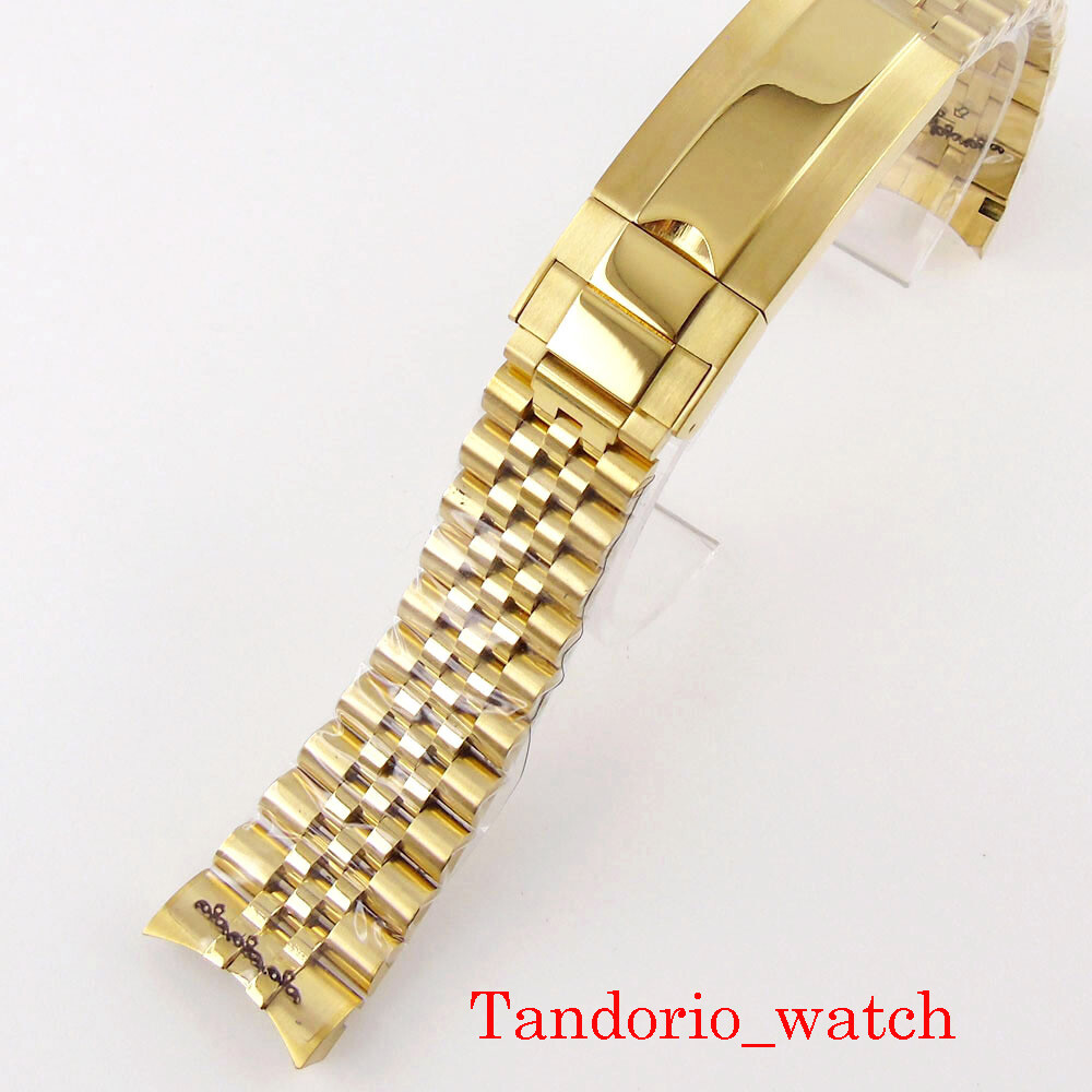 no logo 20mm Width Jubilee Watch Bracelet Fit 40mm Mens Watch Deployment Buckle