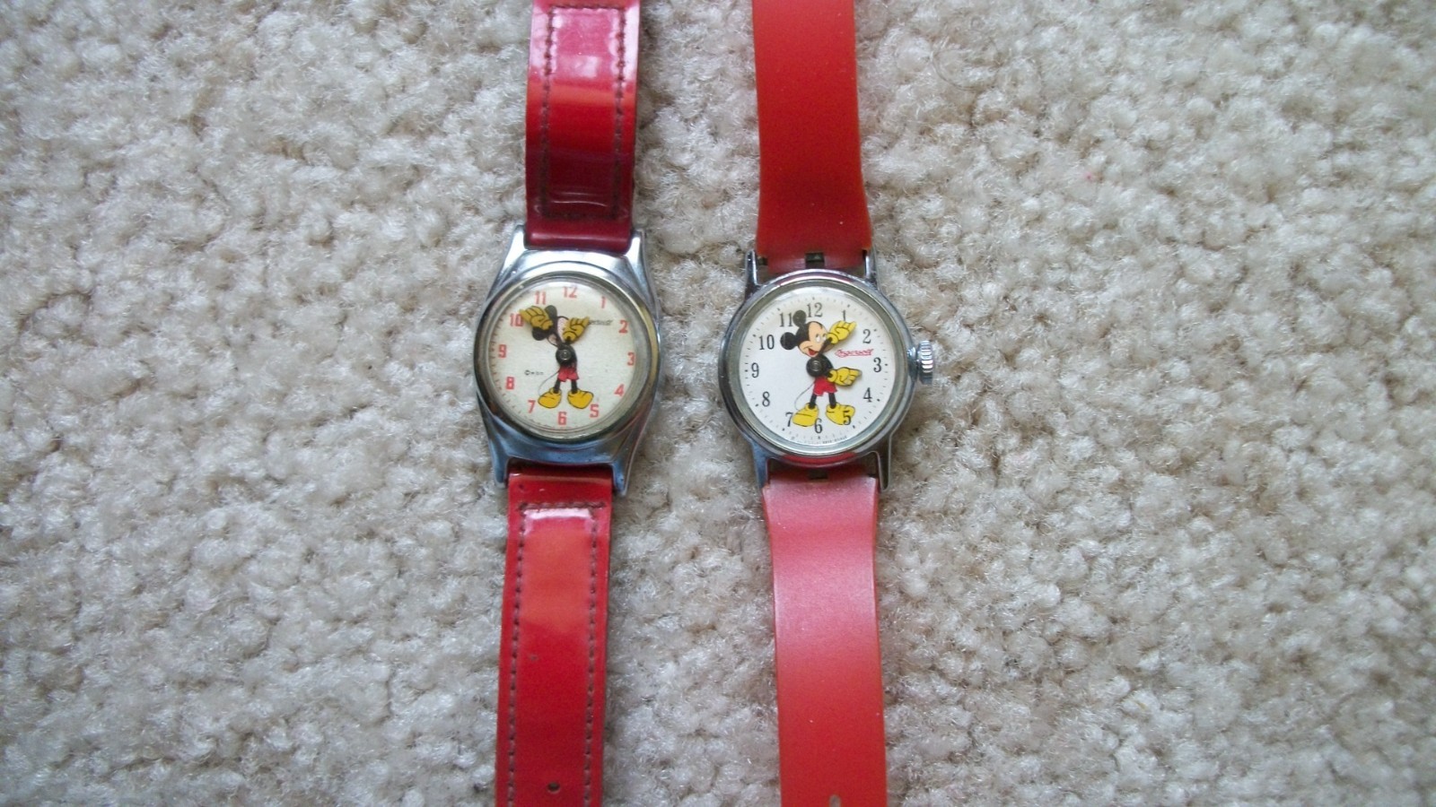 TWO Disney-Rare Vintage Ingersoll Mickey Mouse watches. 1960’s