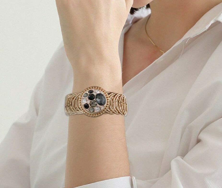 Snap Jewelry Rose Gold Wrap Bracelet Adjustable fits 18-20mm Ginger Style Charms