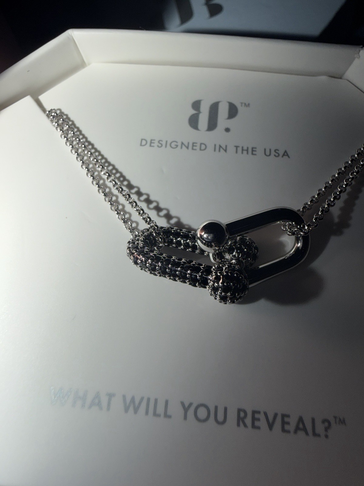 Bomb Party RARE UNICORN Of 250 Made Rhodium On CZ Black Onyx Horseshoe’s