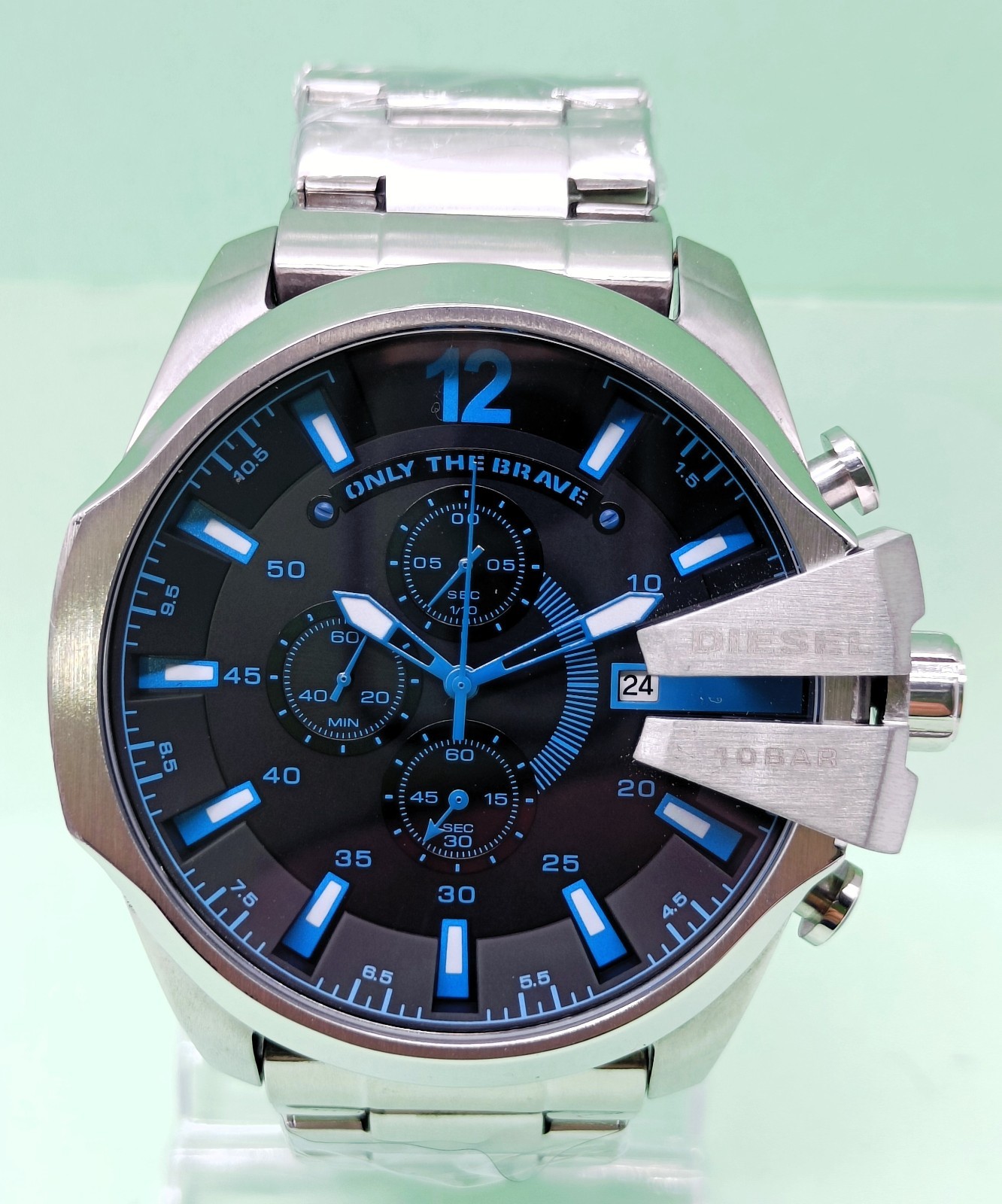 Awesome Diesel 10 Bar “ONLY THE BRAVE” Chronograph Quartz Men’s Wrist Watch