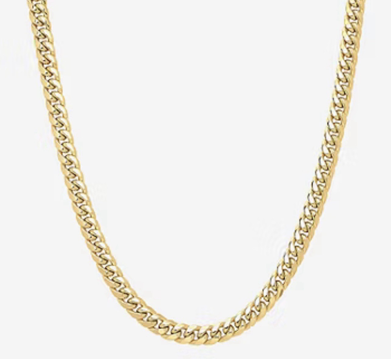 New Made In Italy Men’s Women’s 10k Gold 22 Inch Cuban Chain Necklace 7.2 mm