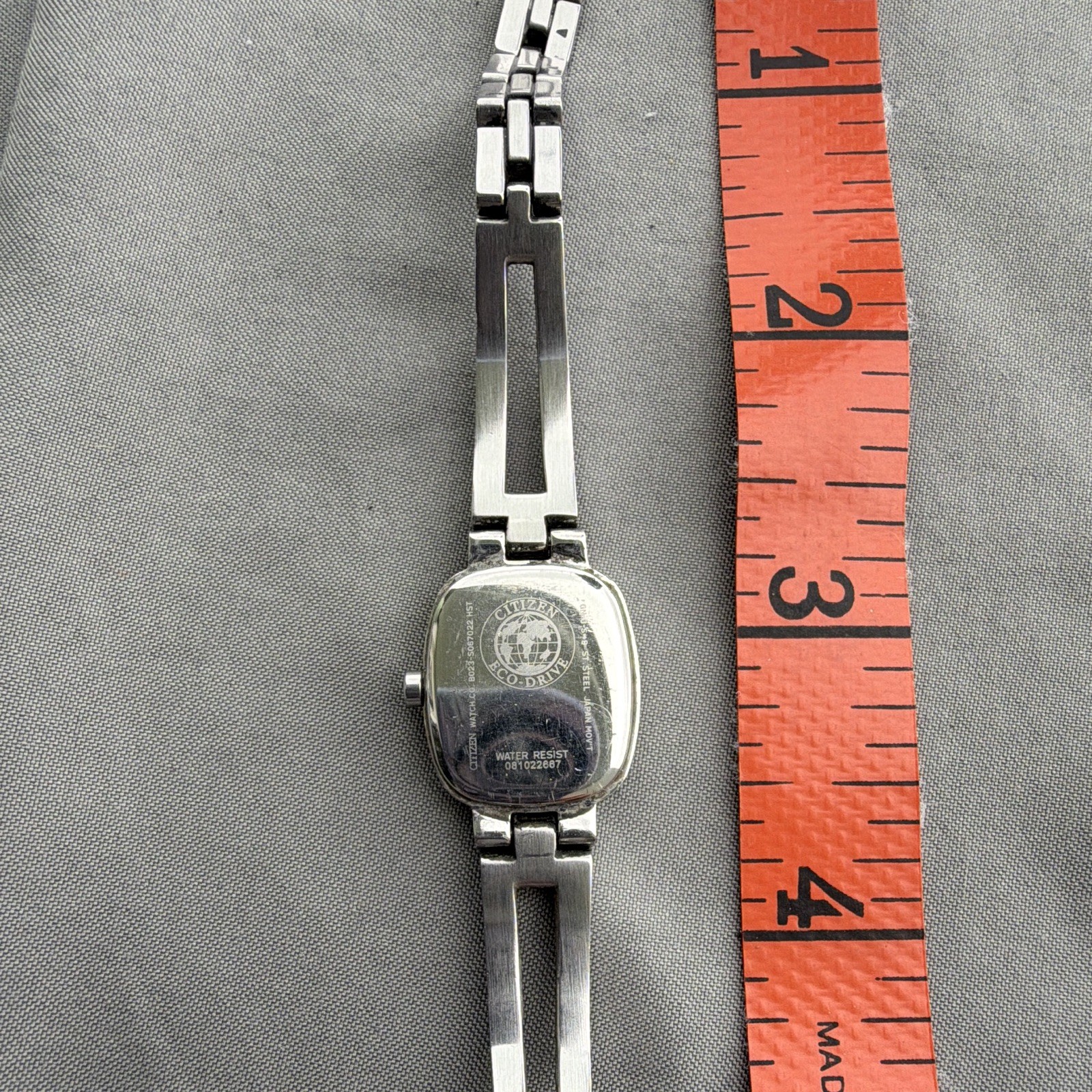 Citizen Eco-Drive Women’s Quartz Analog Blue Dial Silver Bracelet Rectangle