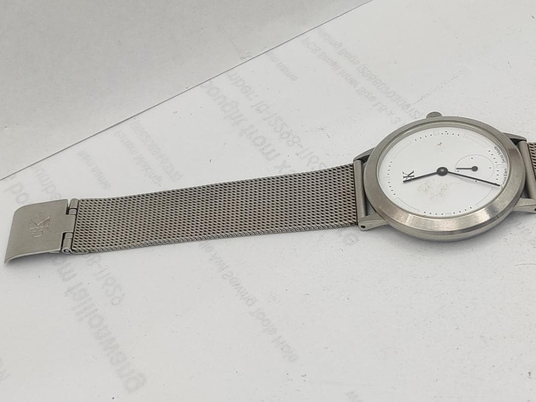 ck Calvin Klein K3321 Minimal Small Seconds Quartz M Dead battery