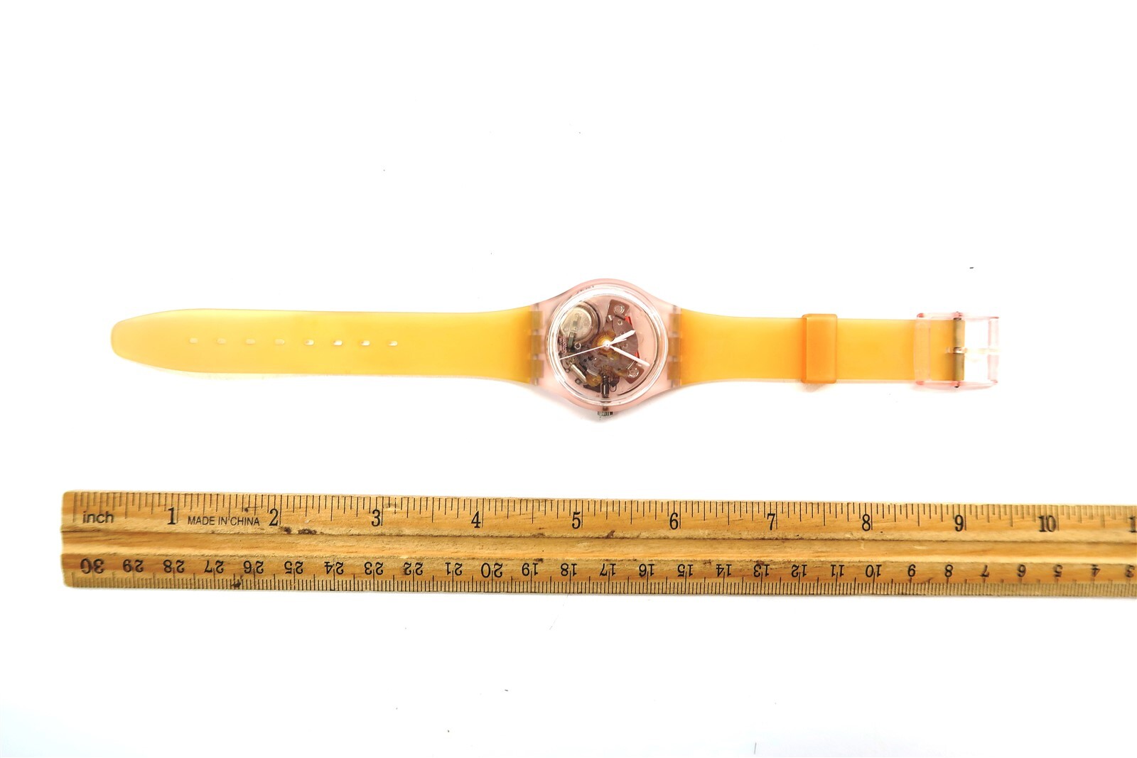 NEW Swatch Watch FLEUR SAUMON GP117P with Case and Papers 2001 Gents NOS