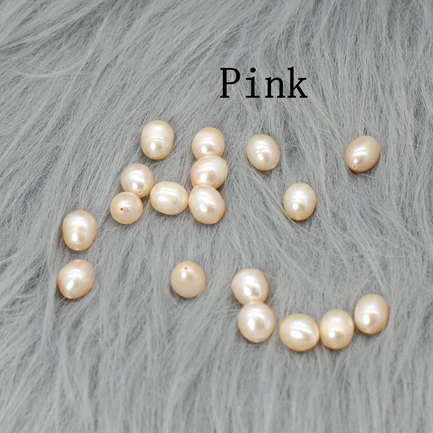 5PC 3D Guinee White, Pink and Purple Freshwater Pearl Charm Beads, High Quality