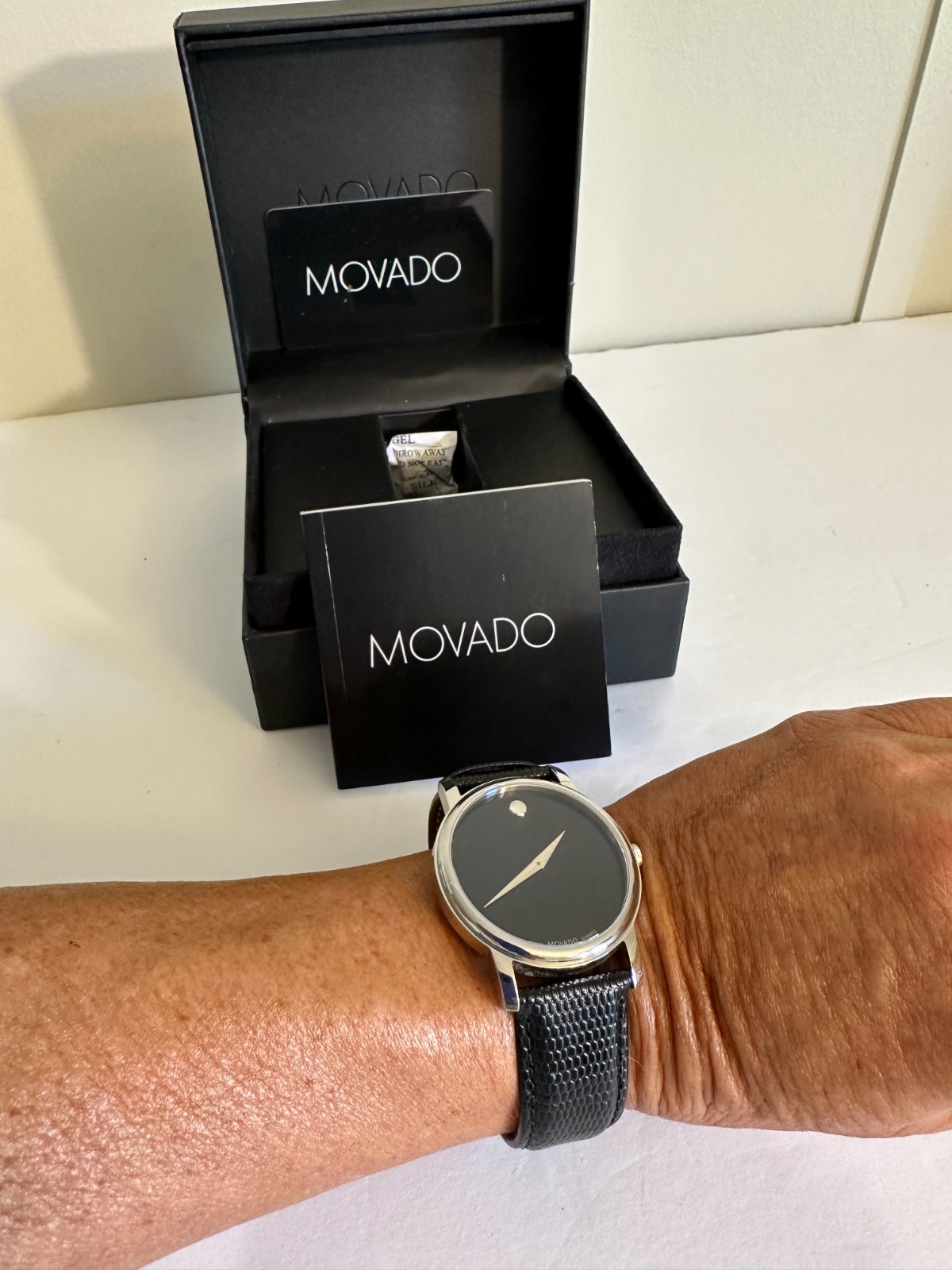 Movado Men’s Sports Series Black Dial Stainless Steel Watch 0607990 ($1195 MSRP)