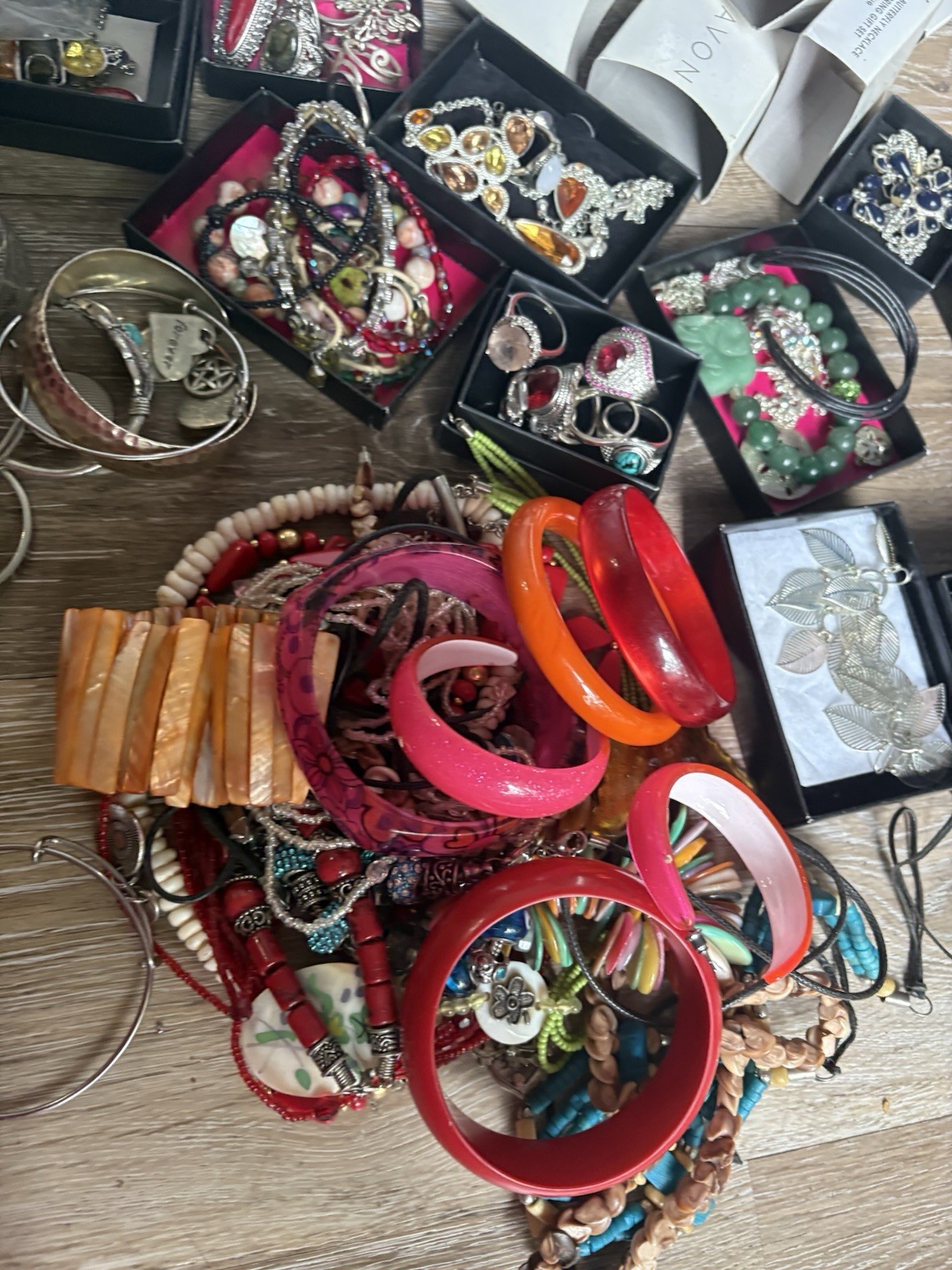 Untested Fashion Jewelry Mixed Lot Multicolor Bracelets Rings