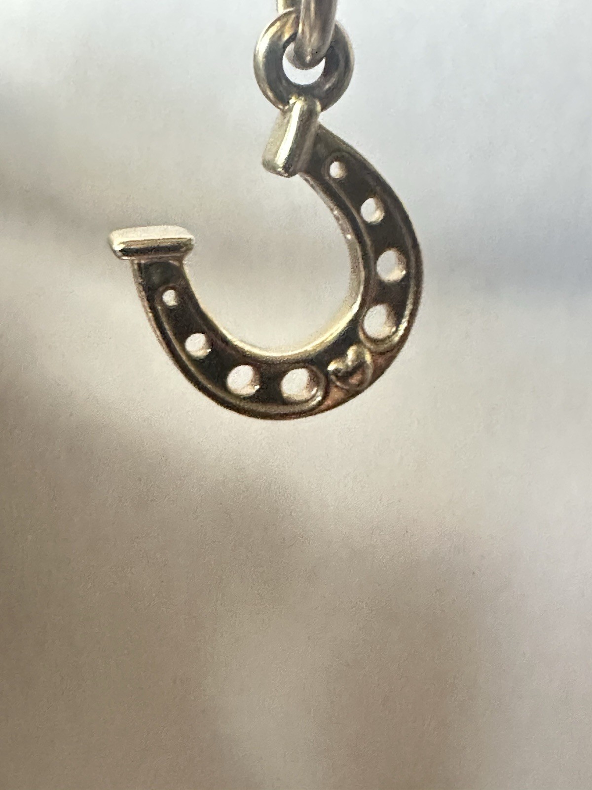 Excellent Condition Pandora Moments My Lucky Horseshoe Dangle Charm 752328C00