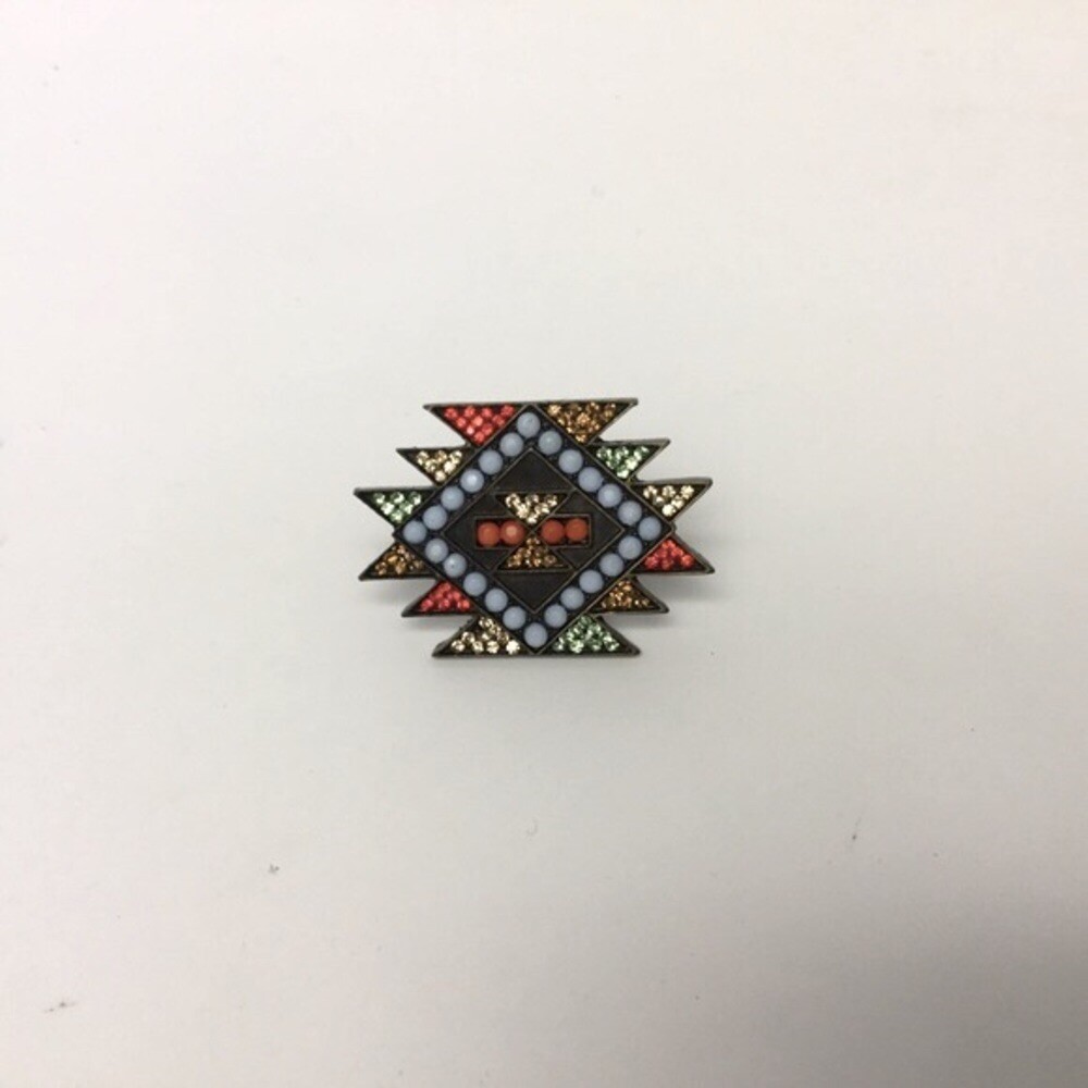 C.J. BIJOUX BEAD AND CRYSTAL RING ADJUSTABLE NWOT