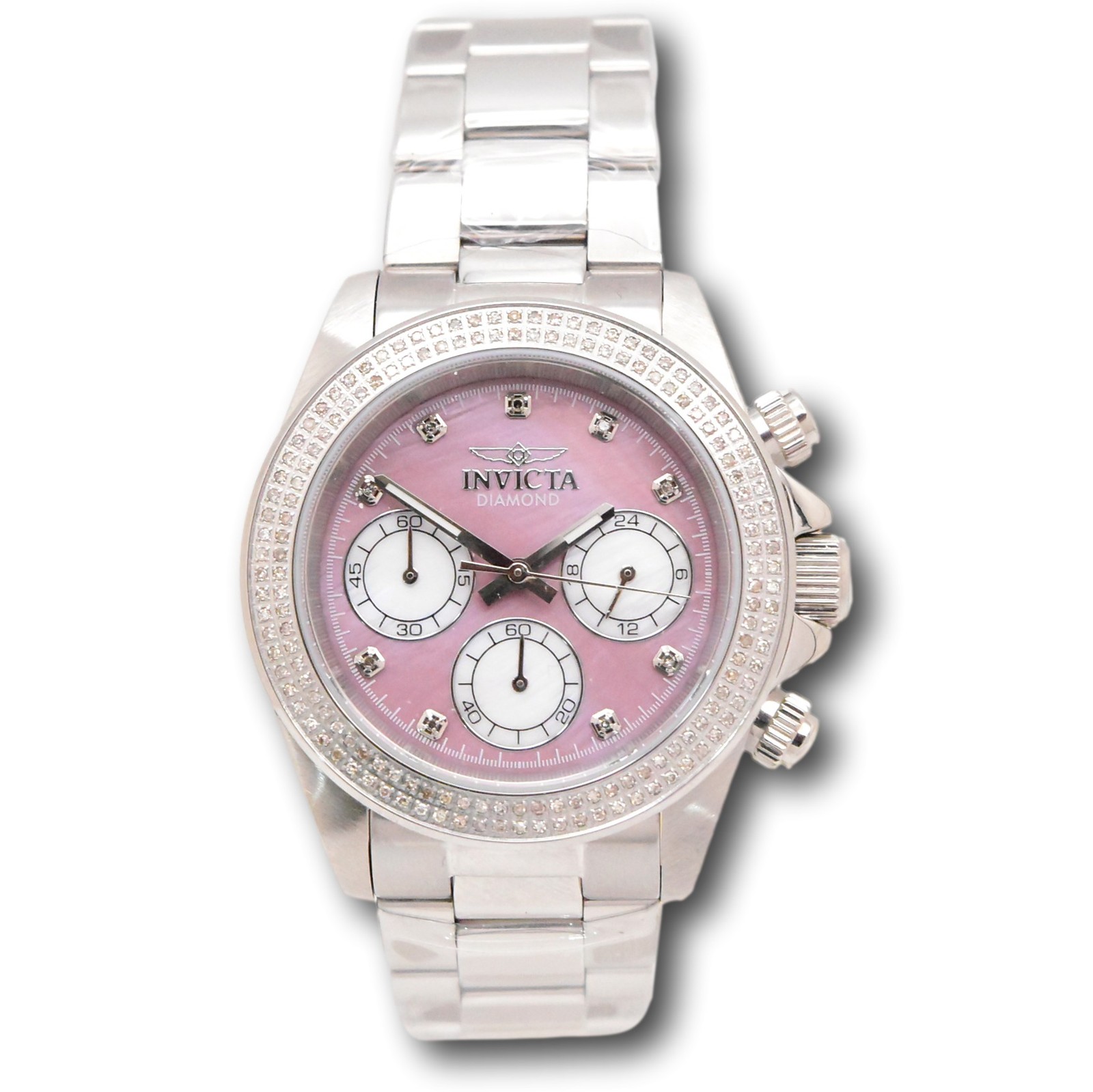 Invicta Elite Diamond 0.71 Carat Diamond Rose Mother of Pearl Watch 48756