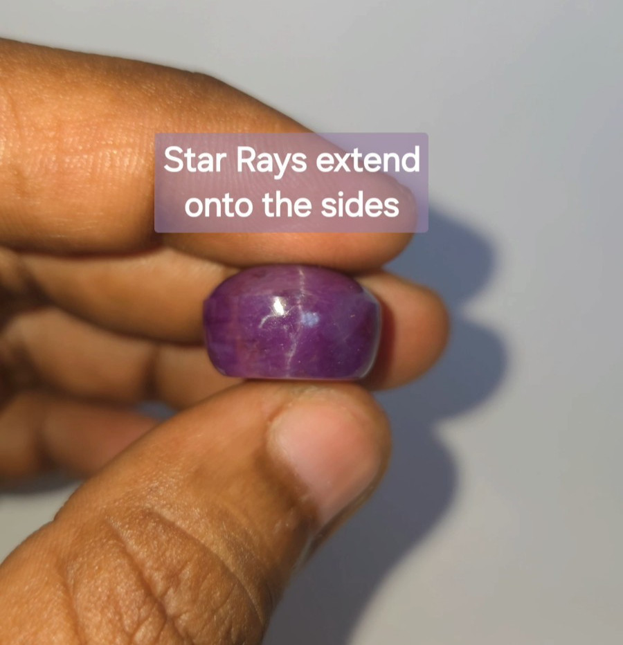 Natural 39.55 ct Star Sapphire Purple Oval Cabochon untreated loose gemstone