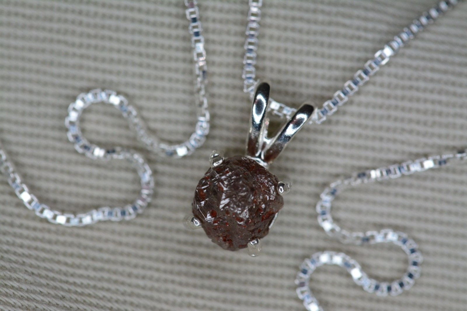 Certified Raw Diamond Rough Necklace 1.19 Ct Pendant Real Natural Genuine RD105